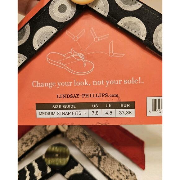 Switchflops Straps Lindsay Phillips Sz M Animal Print Patriotic Shell Lot Of 8 - Picture 4 of 7